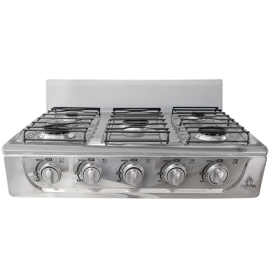 Parrilla 5 Quemadores en Acero Inoxidable (5Q-TA)