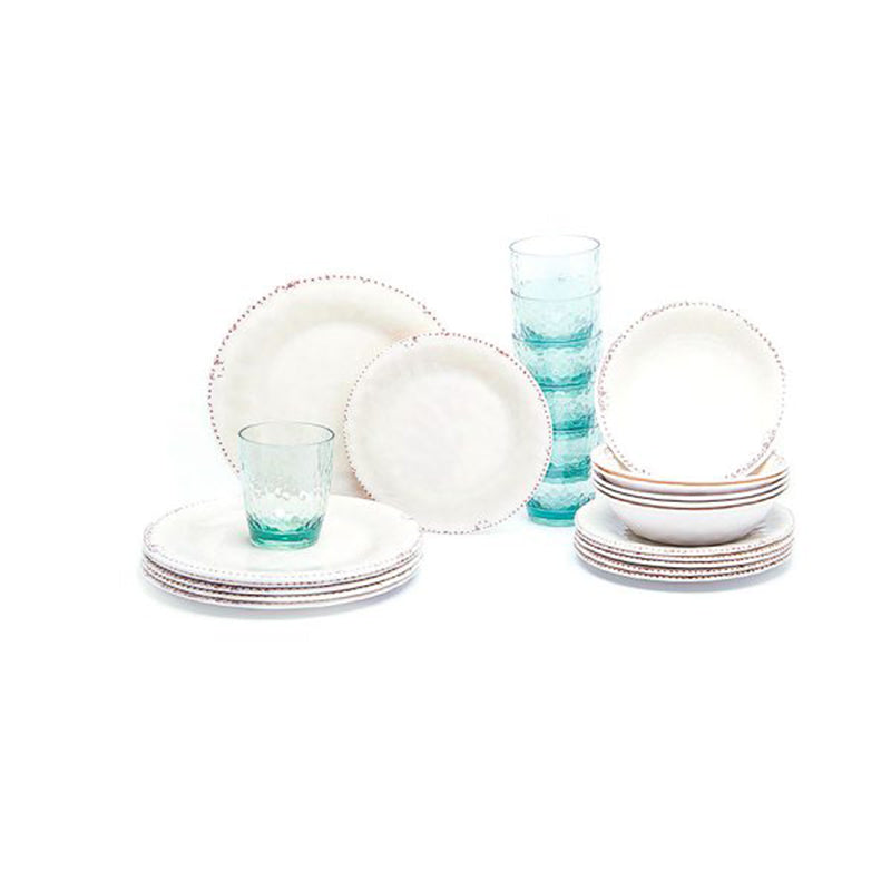 Vajilla Melamina 16 Piezas Flor de Olivo (9026)