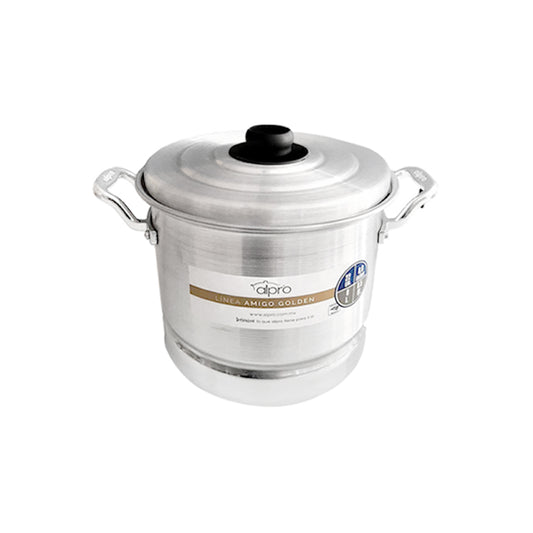 Olla Vaporera de Aluminio 22cm 8 Litros (0822)