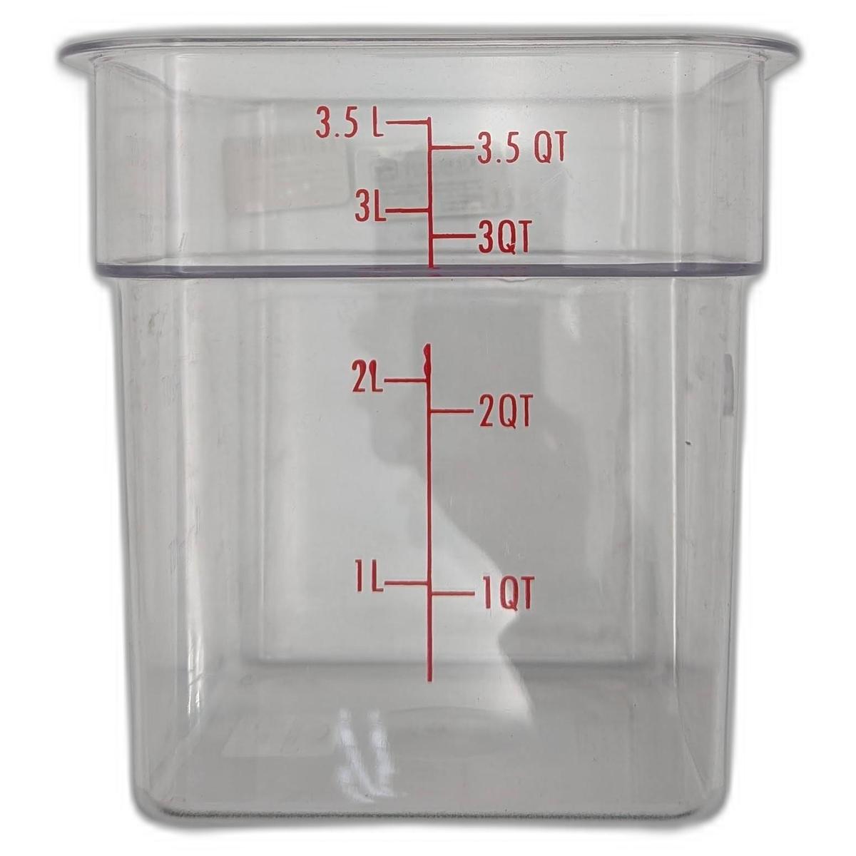 Contenedor Policarbonato Cuadrado 3.5 Litros (MCRC3500)