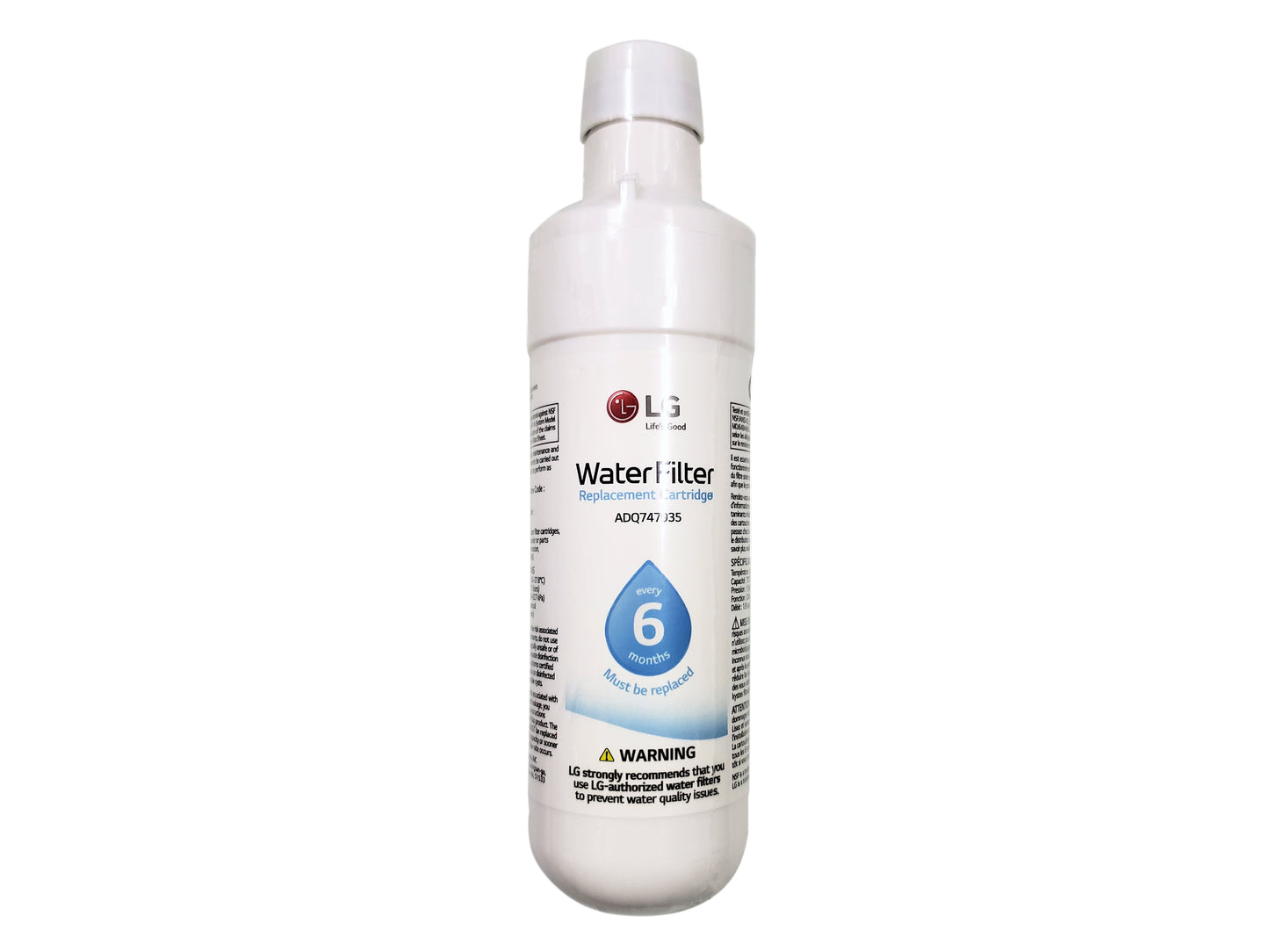 Filtro Refrigerador LG Entrada Plana Chico Original (ADQ74793501)