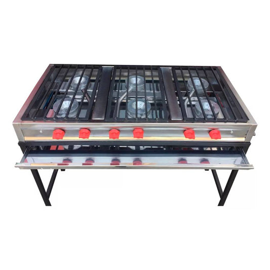 Plancha Industrial 6 Quemadores (PARRILLA6)