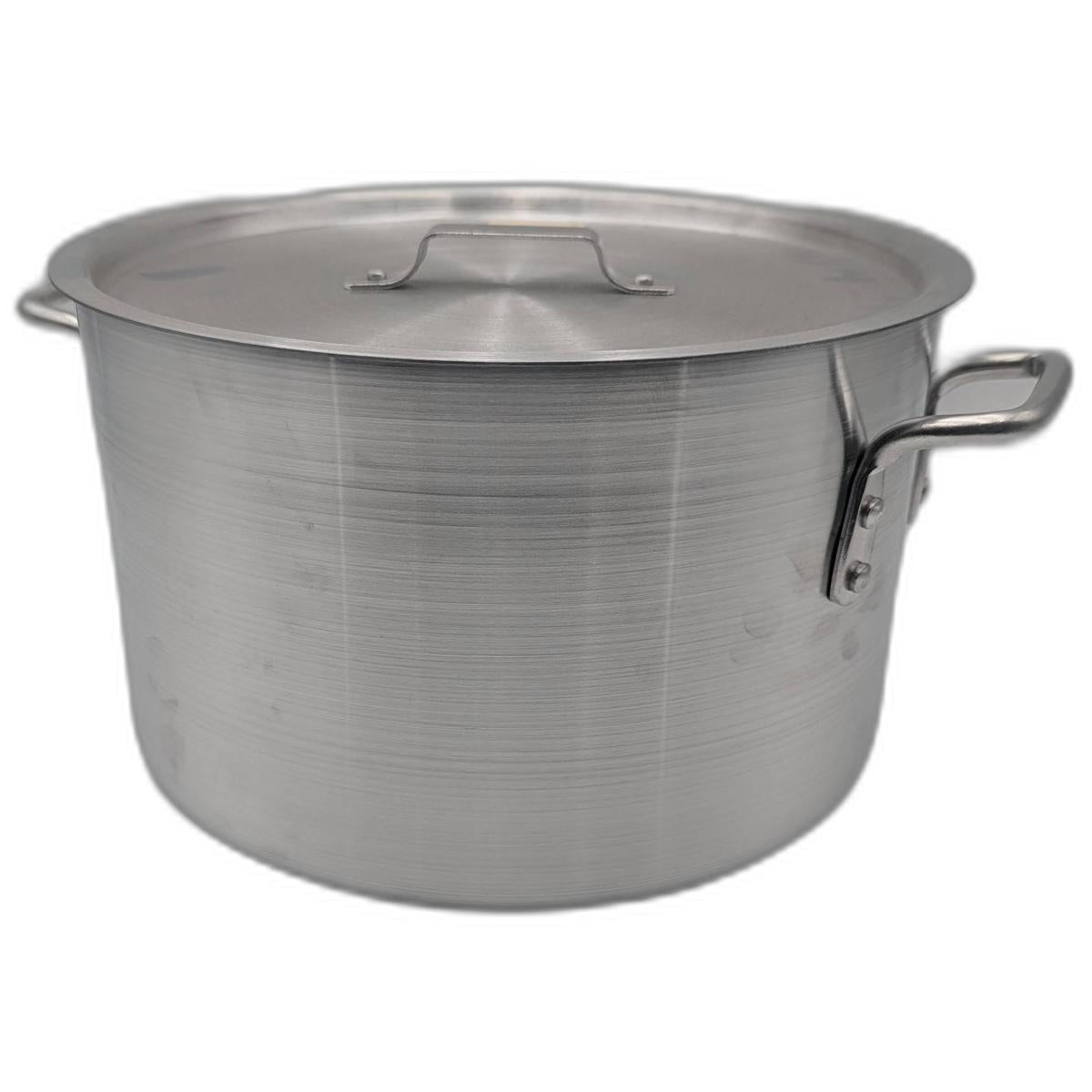 Media Olla de Aluminio Triple Fuerte 14 Litros con Tapa (MCCOMAL14000K)