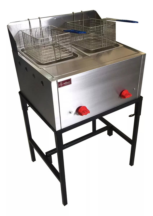 Freidora Doble Acero Inoxidable 18 Litros (FREIDORA2)