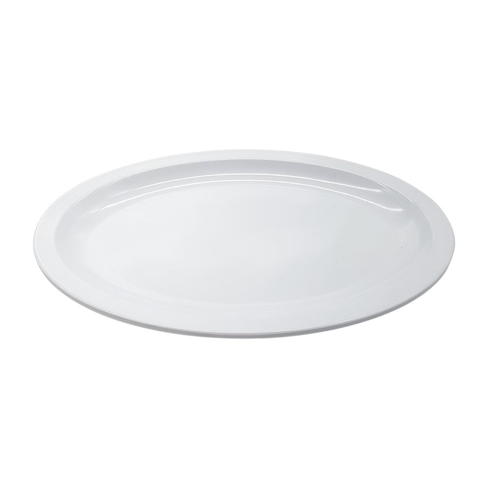 Plato Melamina Oval 29 Centimetros Blanco (MCPLMO11B)