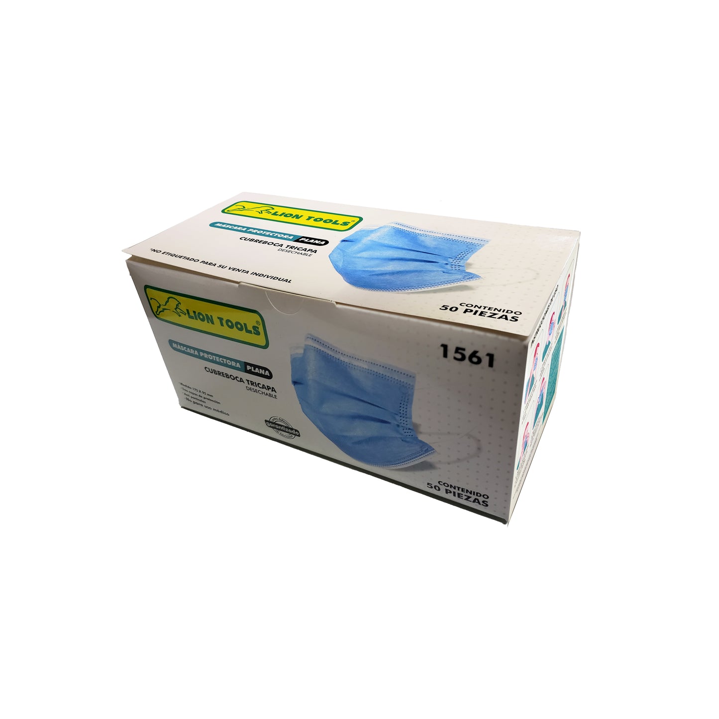 Cubre Boca Tricapa 50 Piezas (1561)