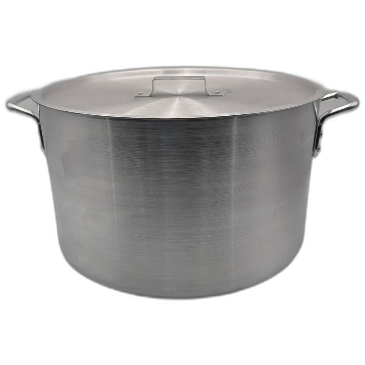 Media Olla de Aluminio Triple Fuerte 36 Litros con Tapa (MCCOMAL36000K)