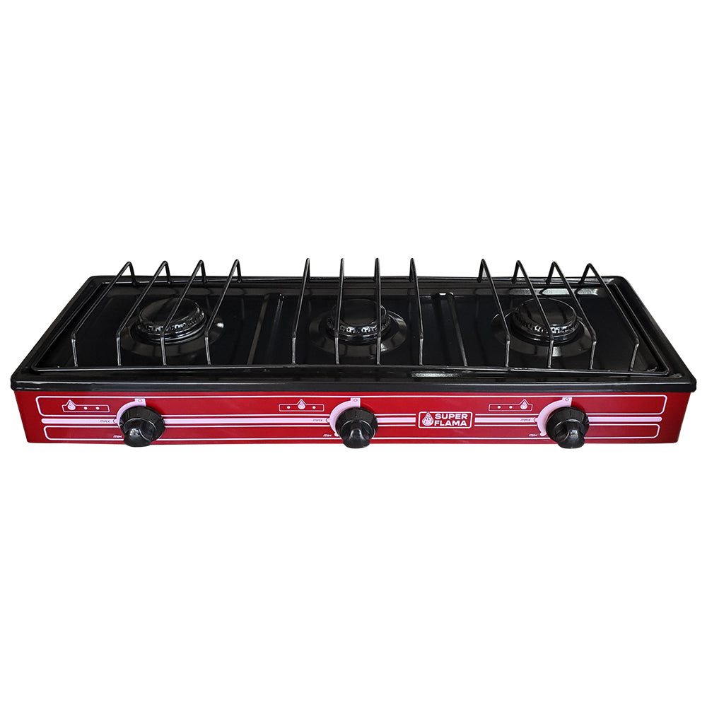 Parrilla de Mesa Flama 3 Quemadores Vino (3Q-V)
