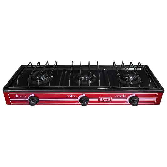 Parrilla de Mesa Flama 3 Quemadores Vino (3Q-V)