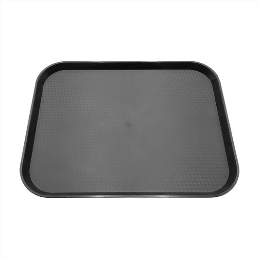 Charola Servicio Rectangular Antiderrapante Polipropileno 14"x18" Negra (MCCH1418N)