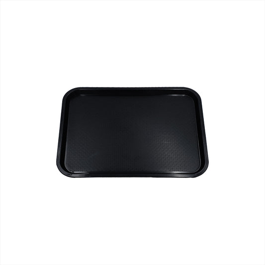 Charola de Servicio Negra Rectangular con Antiderrapante Polipropileno de 12 x16 pulgadas (MCCH1216N)