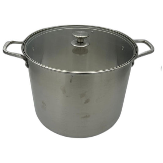 Olla Acero Inoxidable 17 Litros con Tapa Cristal (75716058)