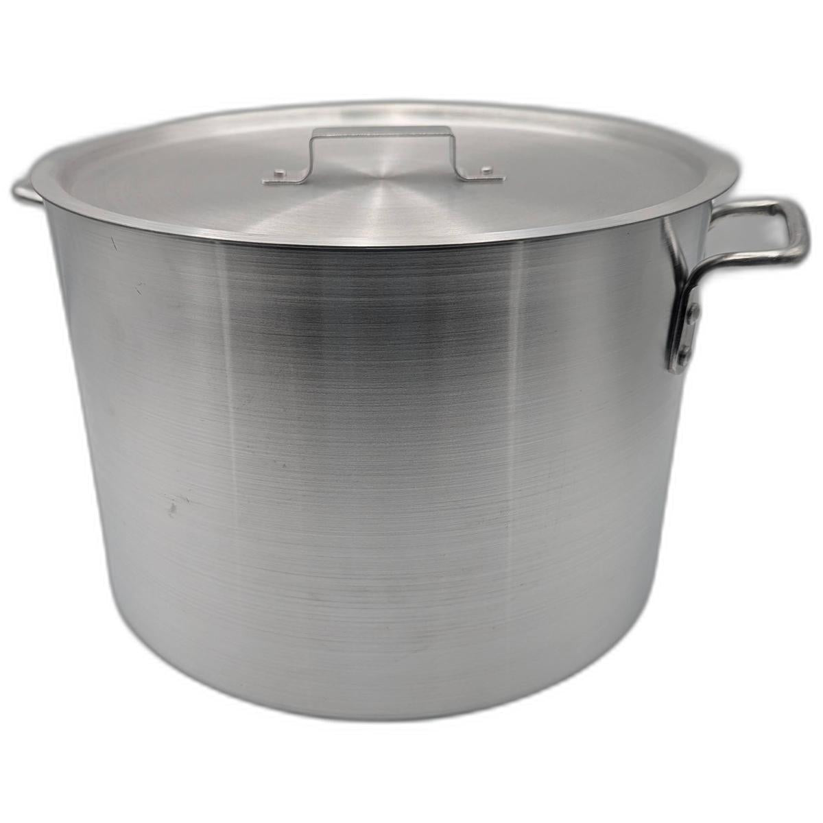 Media Olla de Aluminio Triple Fuerte 26 Litros con Tapa (MCCOMAL26000K)