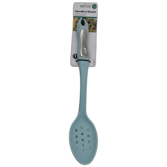 Cuchara Ranurada Verde Plastico Halmiton (HGA204-G)