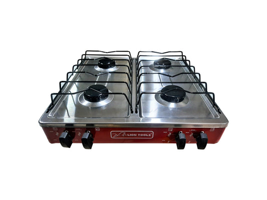 Estufa Mesa Gas 4 Quemadores Cubierta Acero Inoxidable (0426)