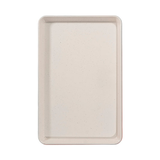 Charola Rectangular Rosa/Beige (7913)