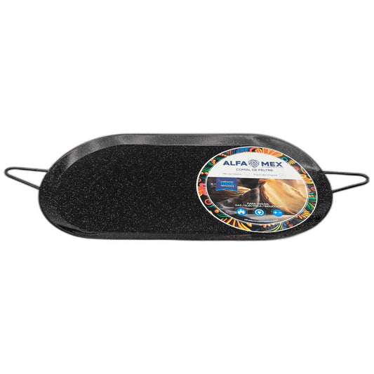 Comal Ovalado 43 centimetros Porcelanizado (1566)